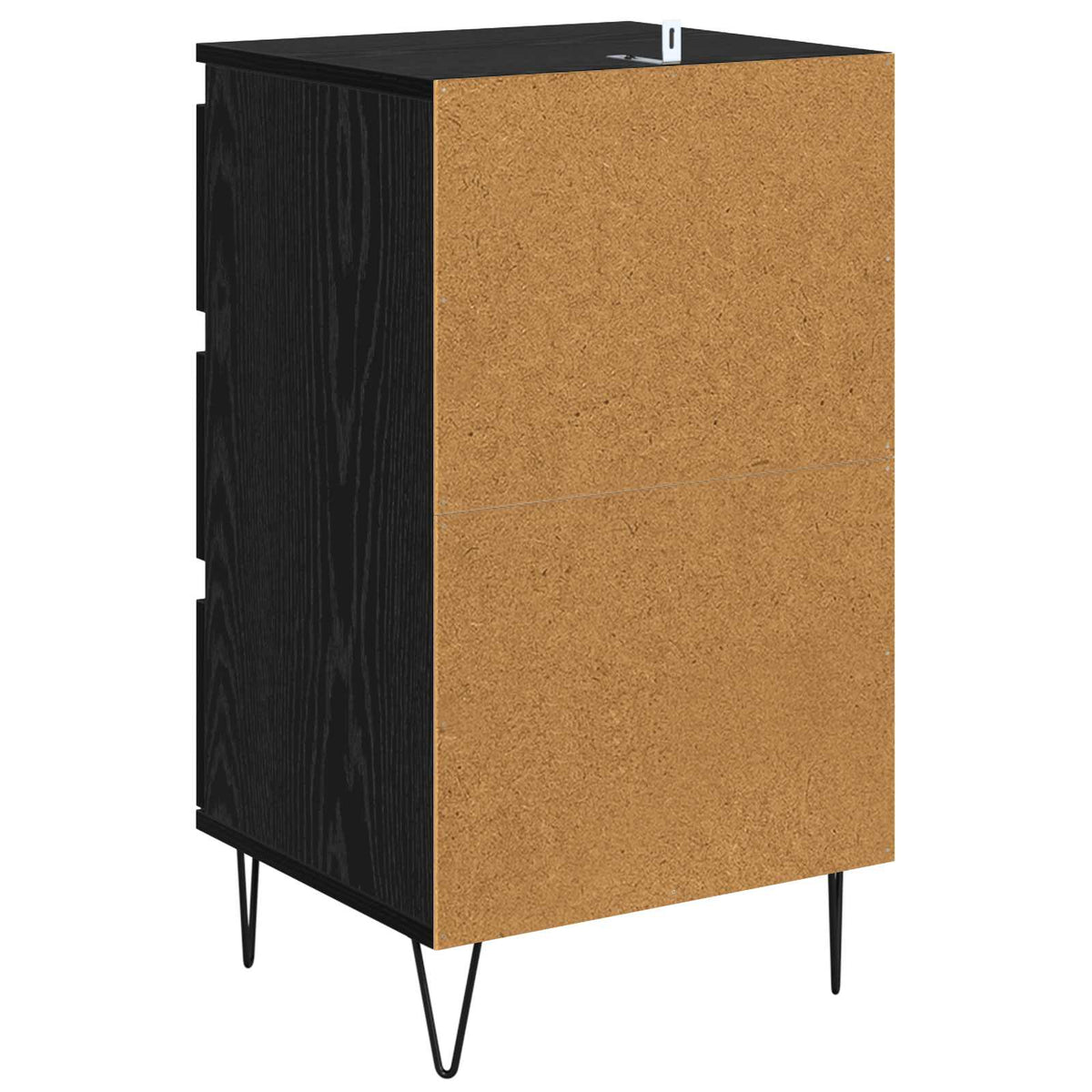 Sideboard Sort eg 40 x 35 x 70 cm Ingeniørt træ og jern