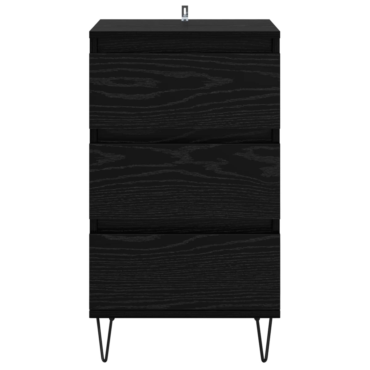 Sideboard Sort eg 40 x 35 x 70 cm Ingeniørt træ og jern
