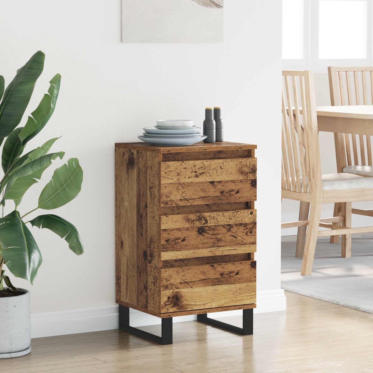 Sideboard Gammelt træ Konstrueret træ