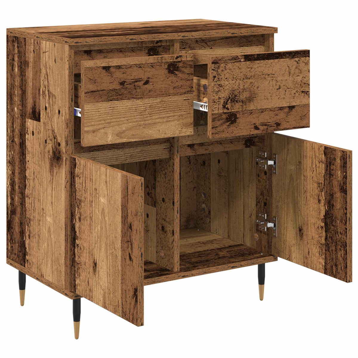 Sideboard Gammelt træ 60 x 35 x 70 cm Ingeniørt træ og jern