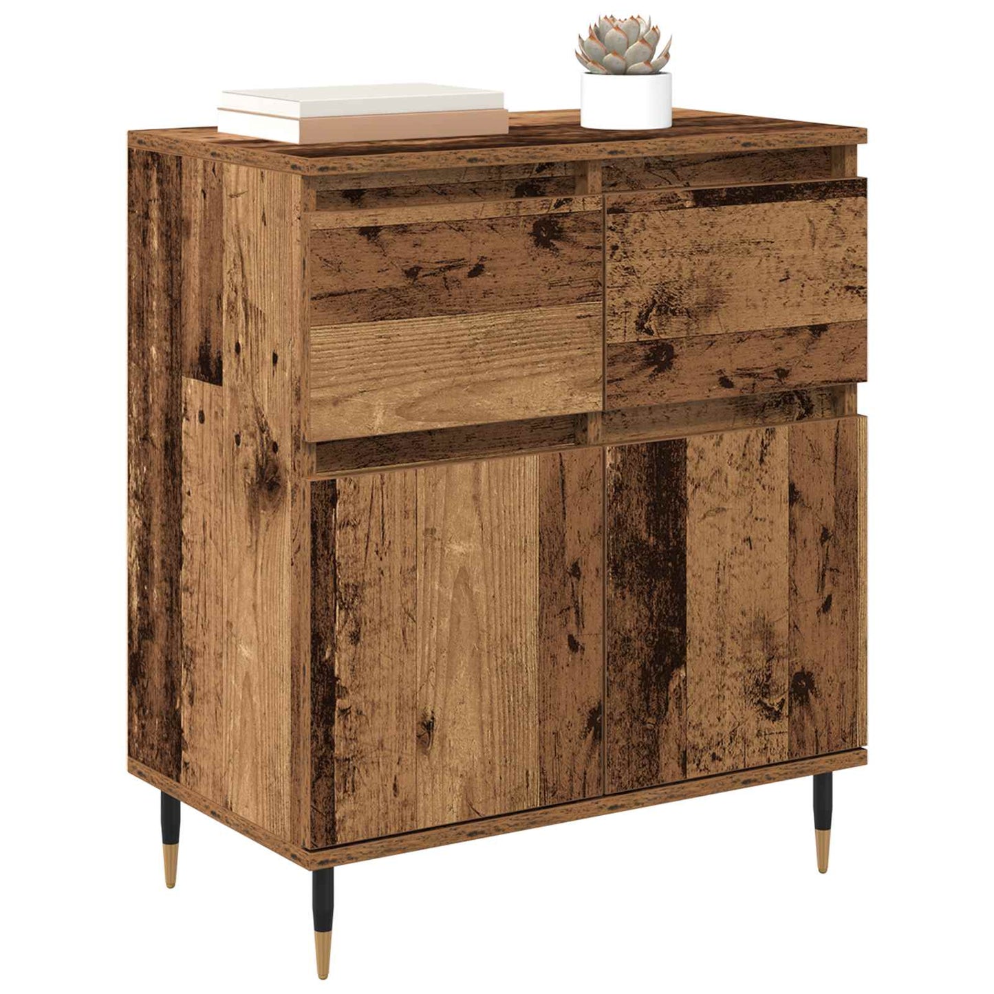 Sideboard Gammelt træ 60 x 35 x 70 cm Ingeniørt træ og jern