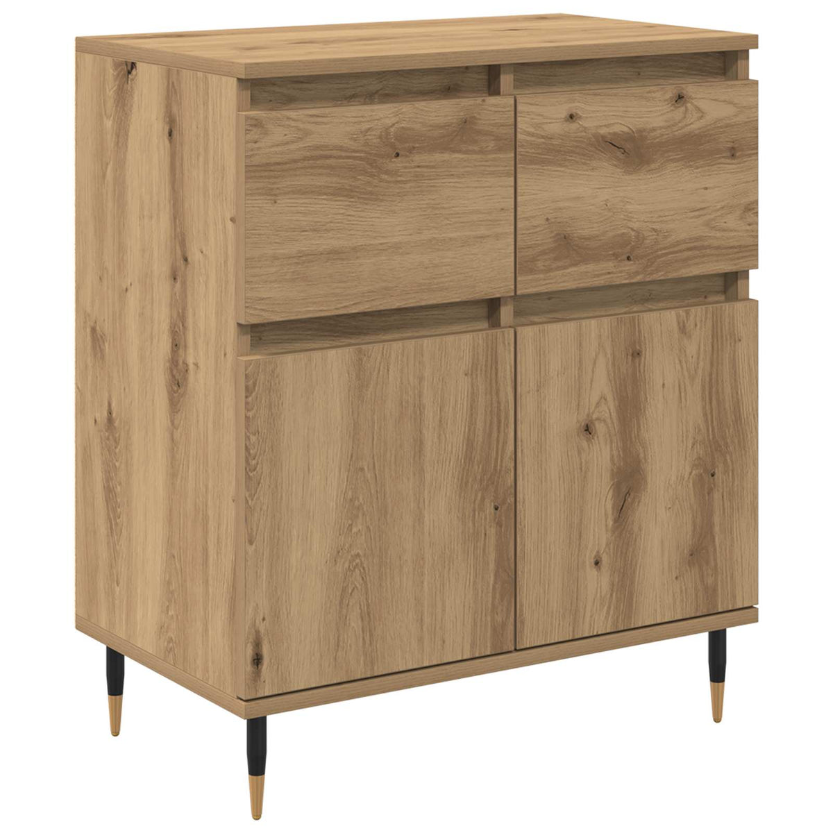 Sideboard Artisan Egetræ 60 x 35 x 70 cm Ingeniørt træ og jern