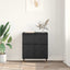 Sideboard Sort eg 60 x 35 x 70 cm Ingeniørt træ og jern
