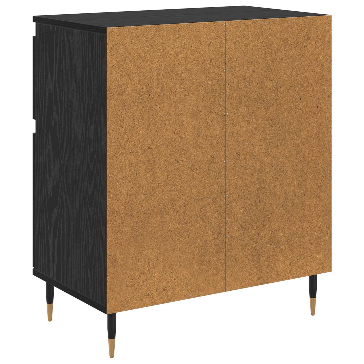 Sideboard Sort eg 60 x 35 x 70 cm Ingeniørt træ og jern