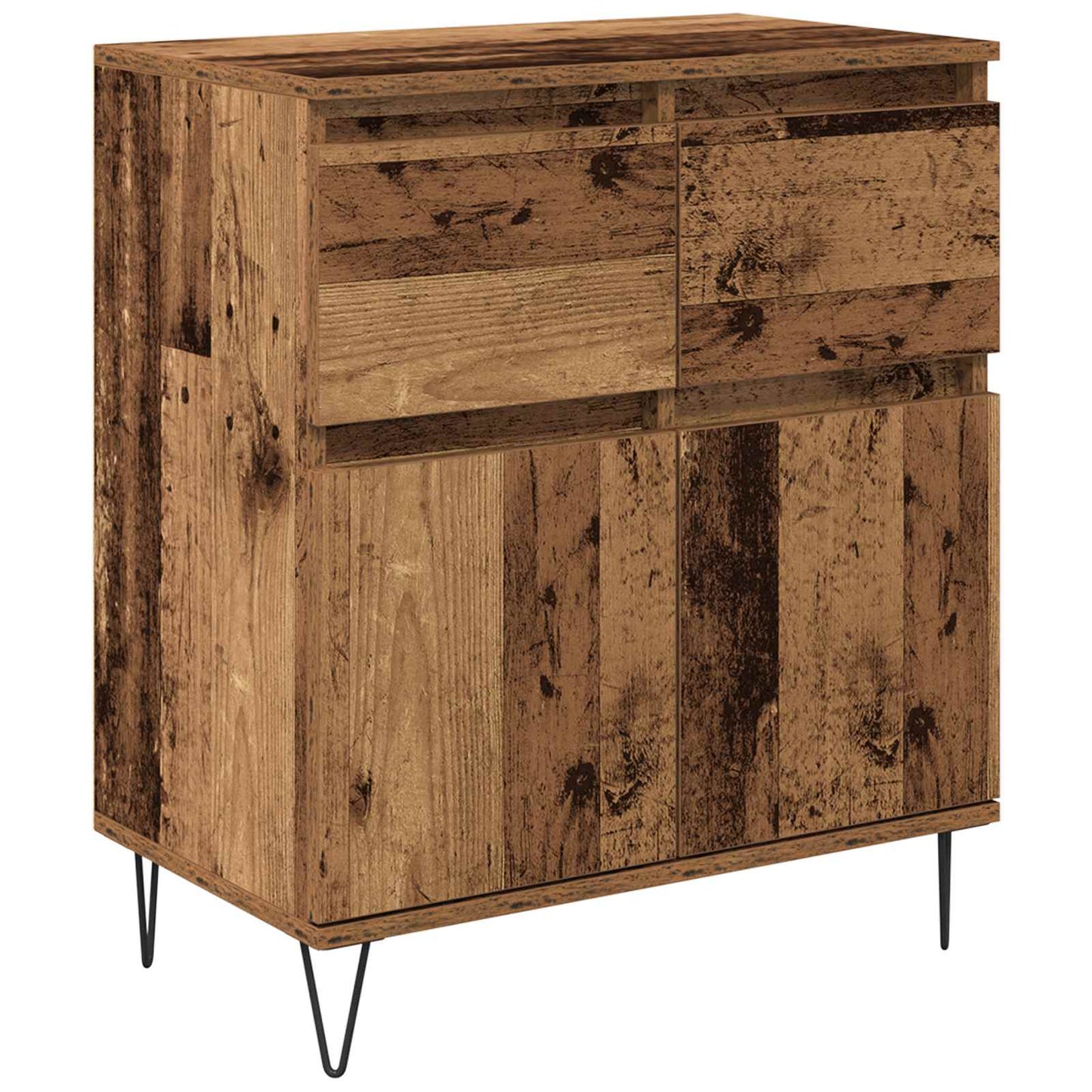 Sideboard Gammelt træ 60 x 35 x 70 cm Ingeniørt træ og jern