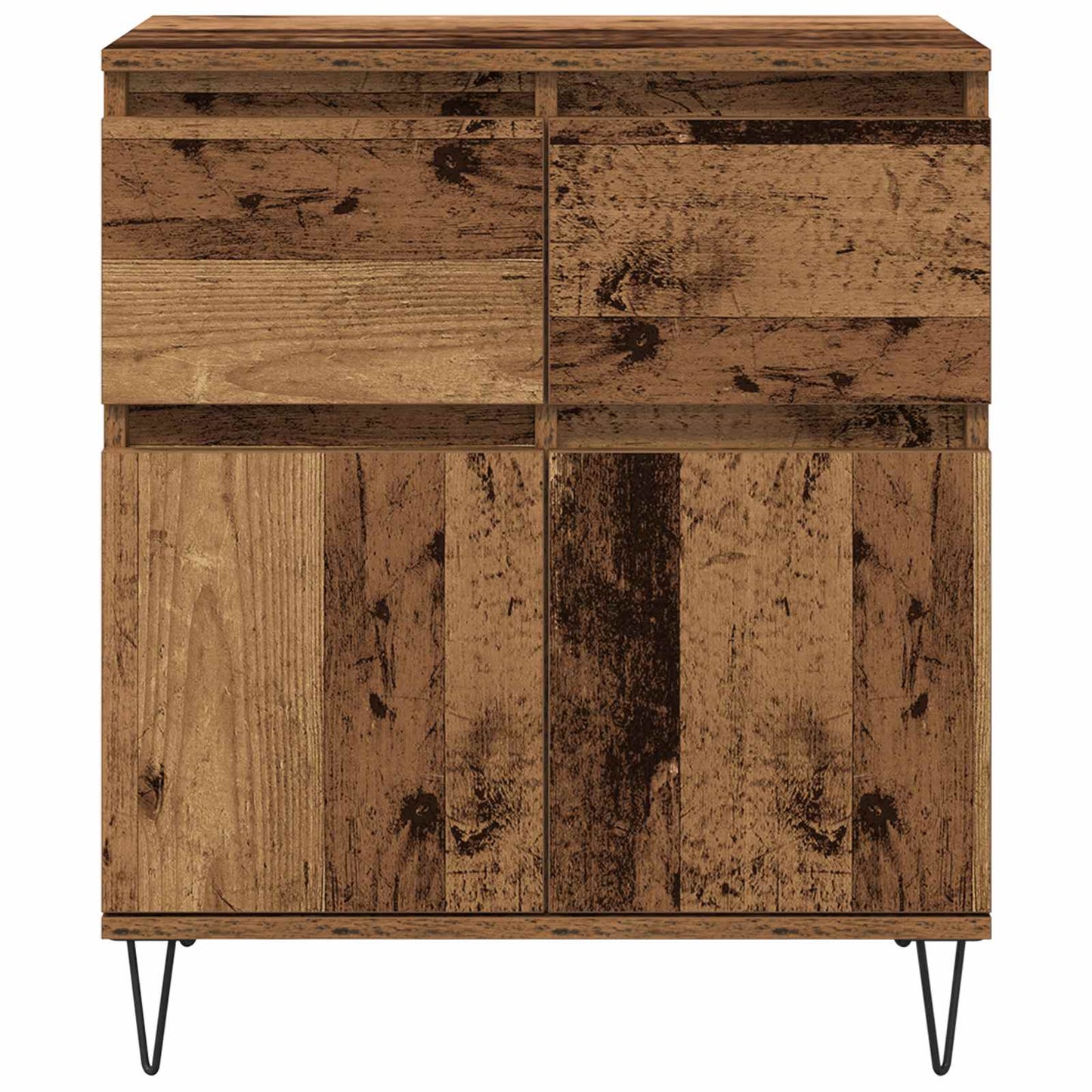 Sideboard Gammelt træ 60 x 35 x 70 cm Ingeniørt træ og jern