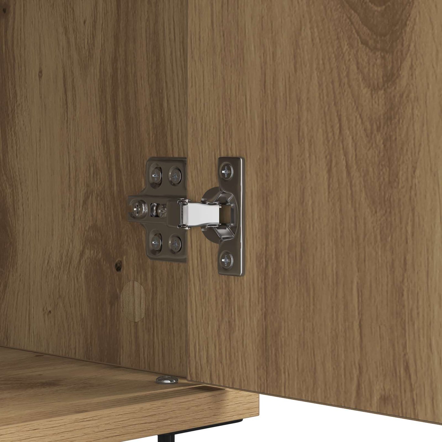 Sideboard Artisan Egetræ 60 x 35 x 70 cm Ingeniørt træ og jern