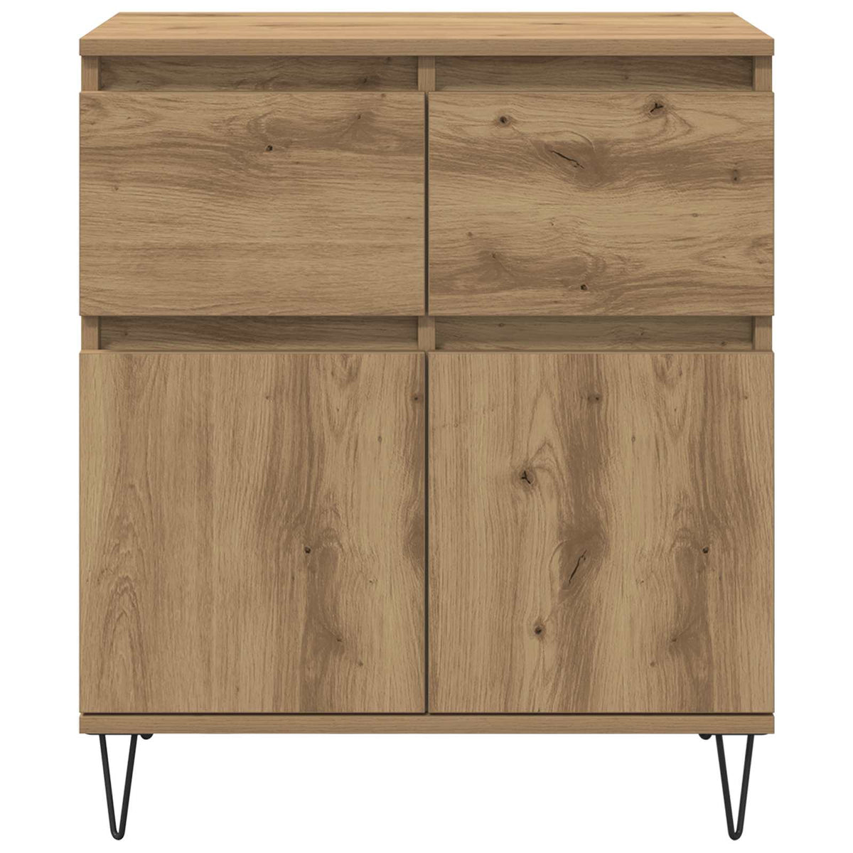 Sideboard Artisan Egetræ 60 x 35 x 70 cm Ingeniørt træ og jern