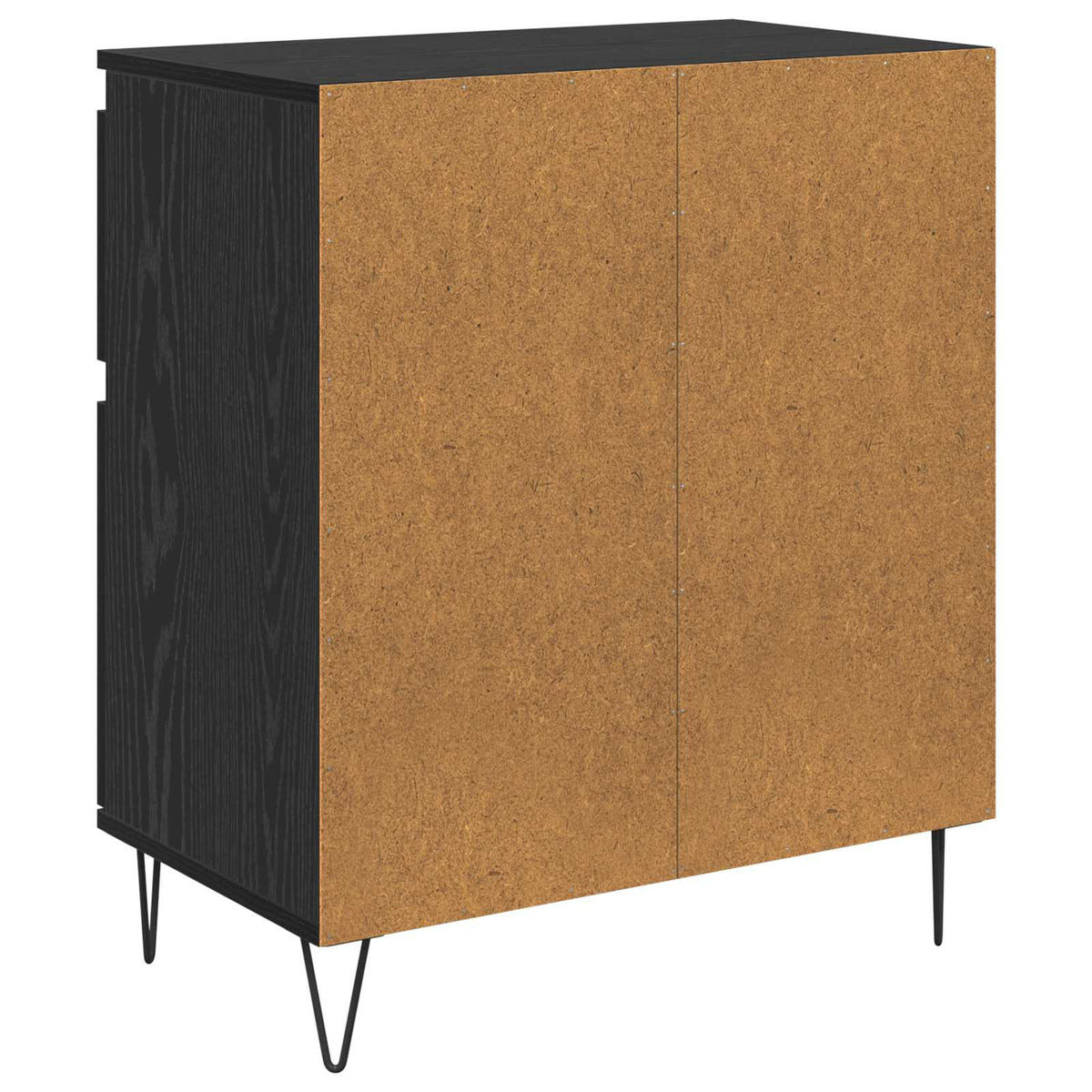 Sideboard Sort eg 60 x 35 x 70 cm Ingeniørt træ og jern