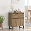 Sideboard Artisan Egetræ 60 x 35 x 70 cm Ingeniørt træ og jern