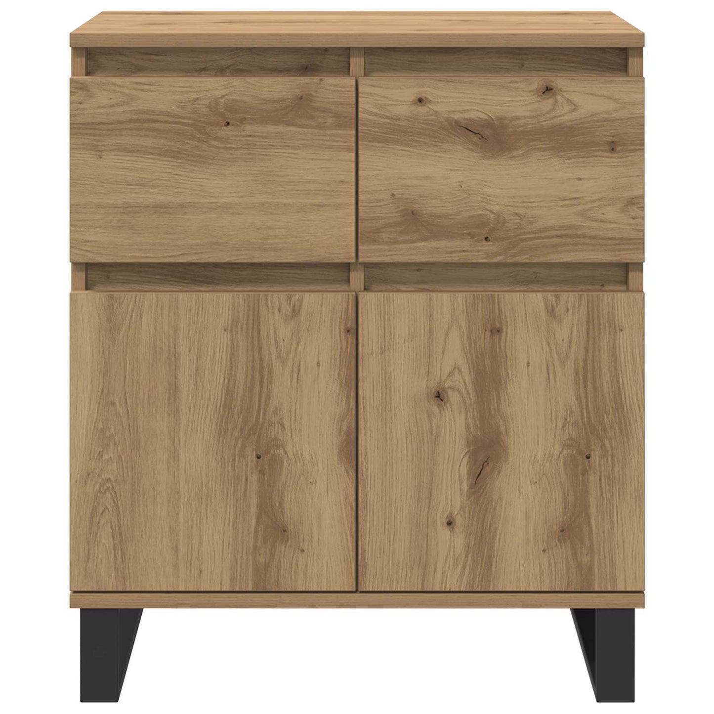 Sideboard Artisan Egetræ 60 x 35 x 70 cm Ingeniørt træ og jern