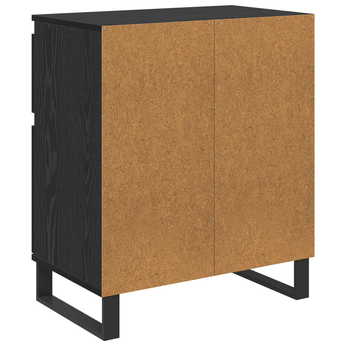 Sideboard Sort eg 60 x 35 x 70 cm Ingeniørt træ og jern