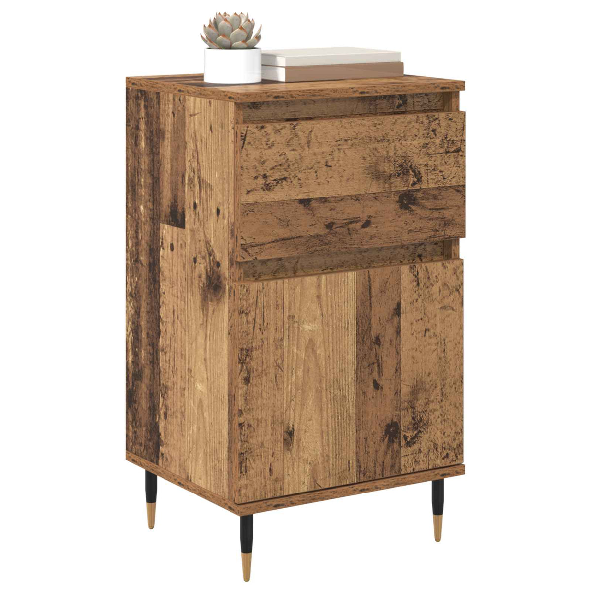 Sideboard Gammelt træ 40 x 35 x 70 cm Ingeniørt træ og jern