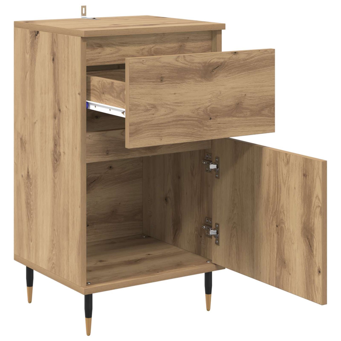 Sideboard Artisan Egetræ 40 x 35 x 70 cm Ingeniørt træ og jern