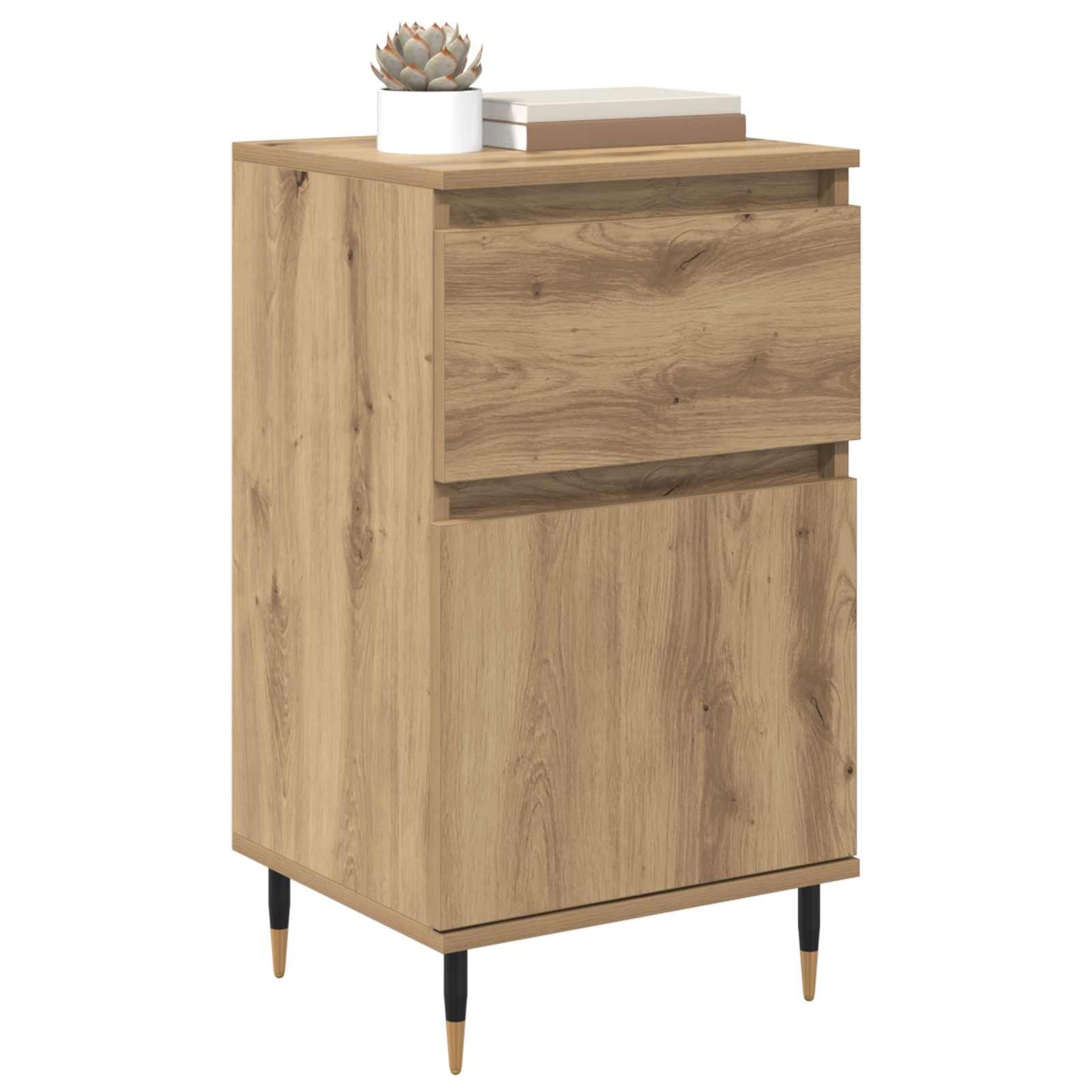 Sideboard Artisan Egetræ 40 x 35 x 70 cm Ingeniørt træ og jern