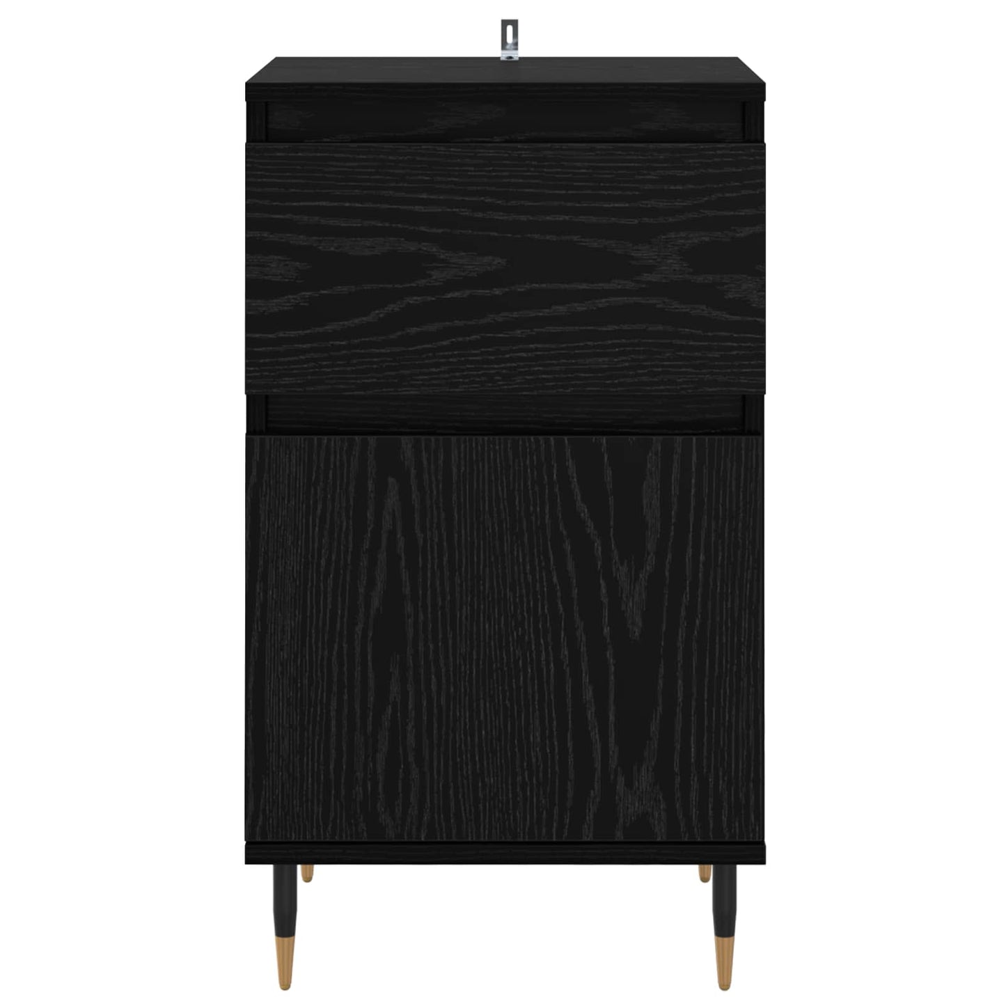 Sideboard Sort eg 40 x 35 x 70 cm Ingeniørt træ og jern