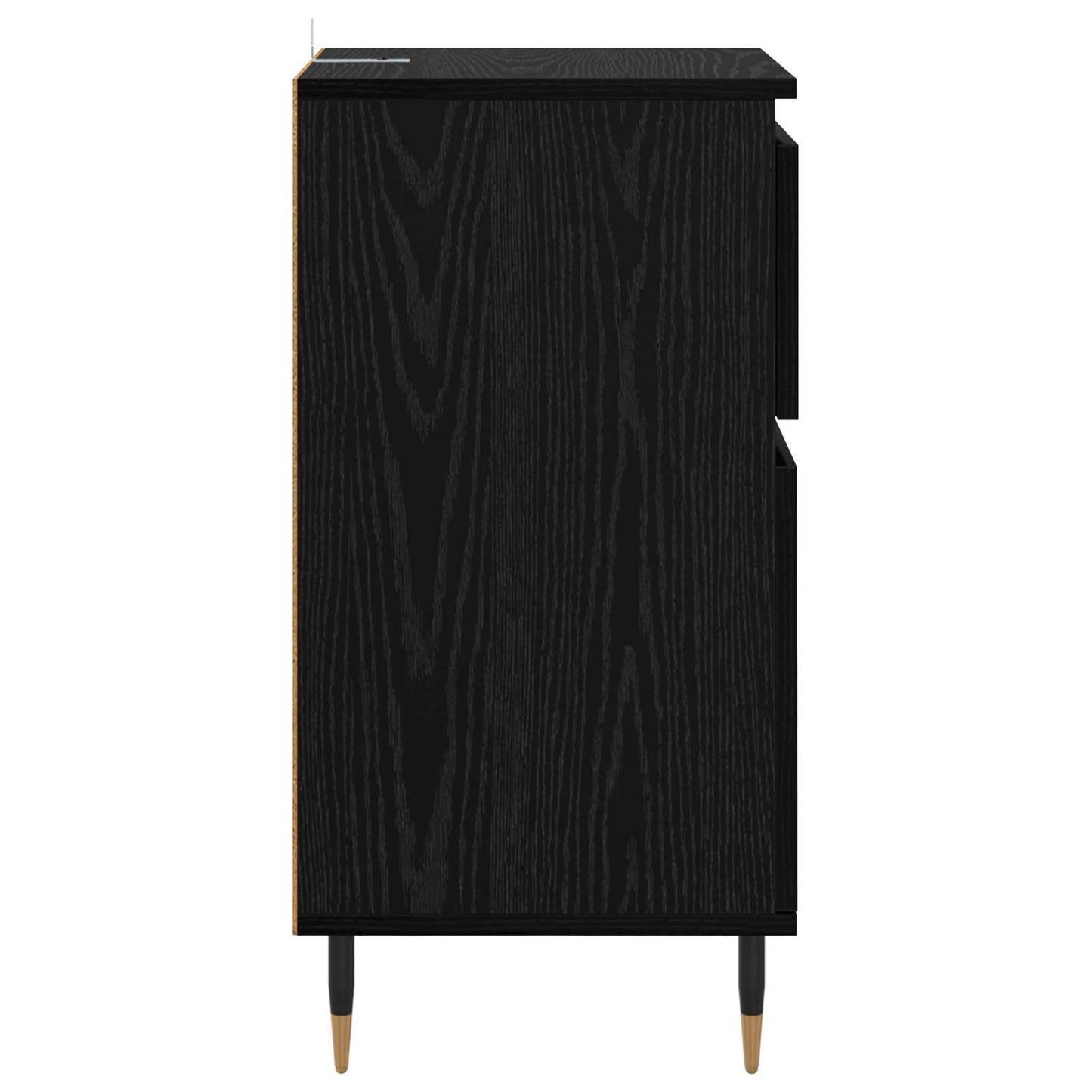 Sideboard Sort eg 40 x 35 x 70 cm Ingeniørt træ og jern