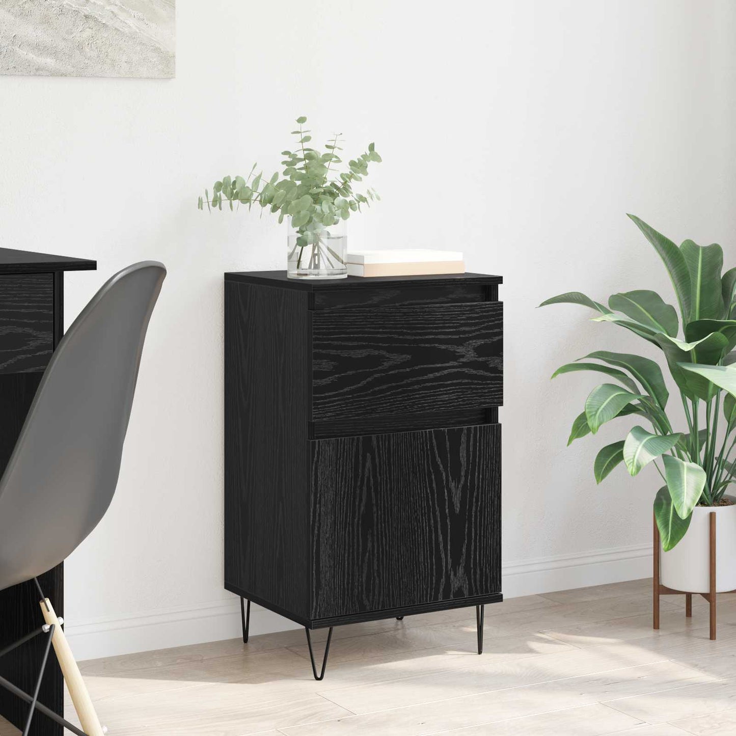Sideboard Sort eg 35 x 40 x 70 cm Konstrueret træ