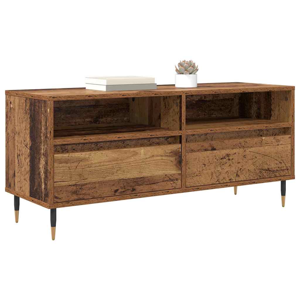 TV-skab Gammelt træ 100 x 34,5 x 44,5 cm Ingeniørt træ og jern