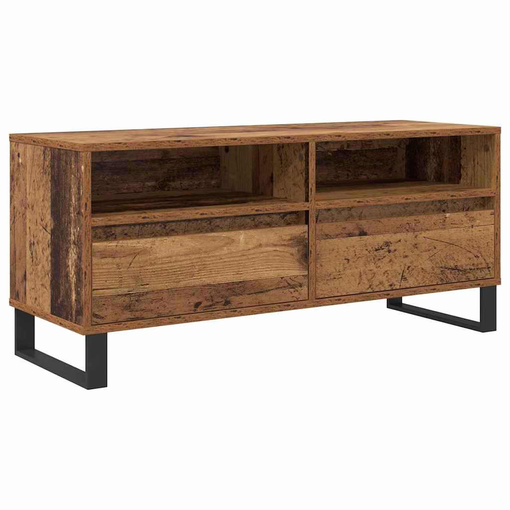 TV-skab Gammelt træ 100 x 34,5 x 44,5 cm Ingeniørt træ og jern