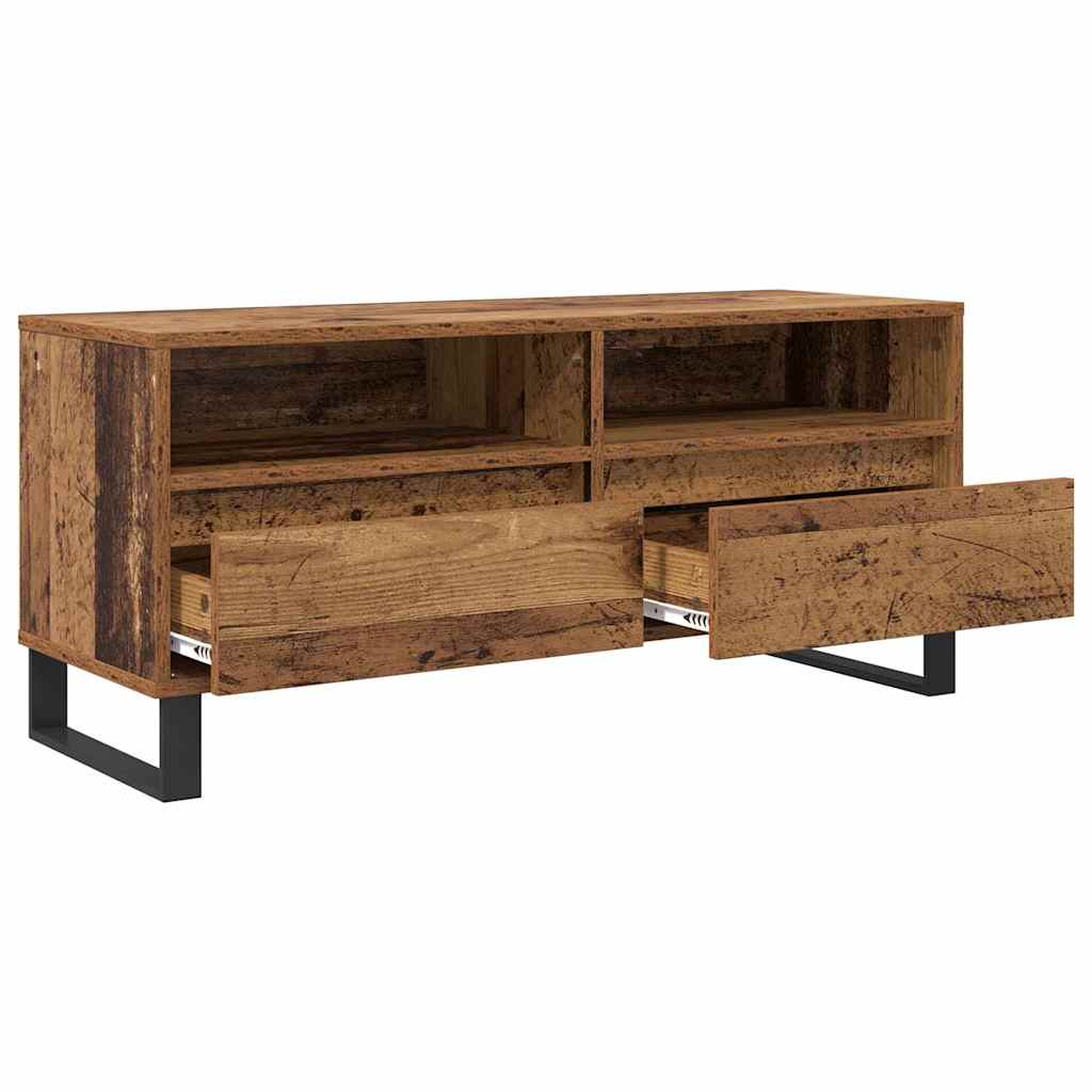 TV-skab Gammelt træ 100 x 34,5 x 44,5 cm Ingeniørt træ og jern