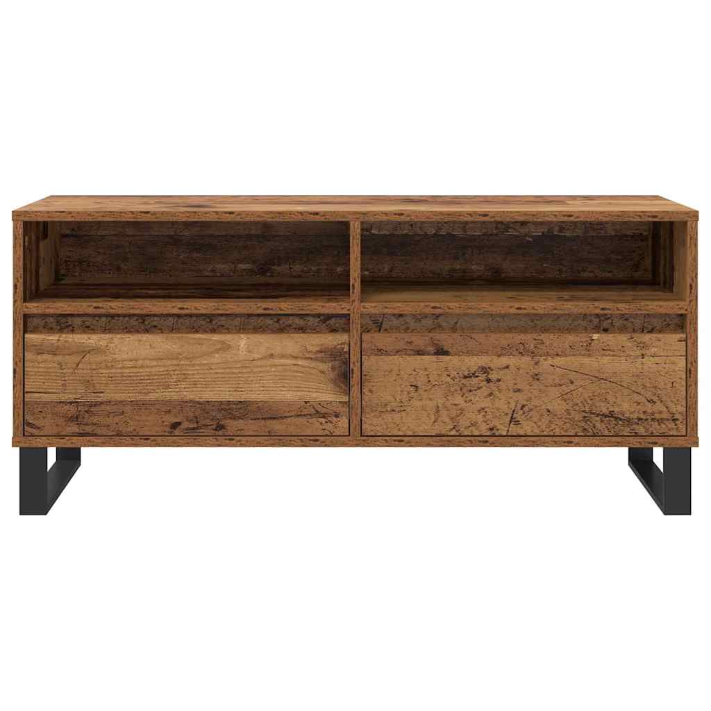 TV-skab Gammelt træ 100 x 34,5 x 44,5 cm Ingeniørt træ og jern