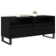 TV-skab Sort eg 100 x 34,5 x 44,5 cm Ingeniørt træ og jern