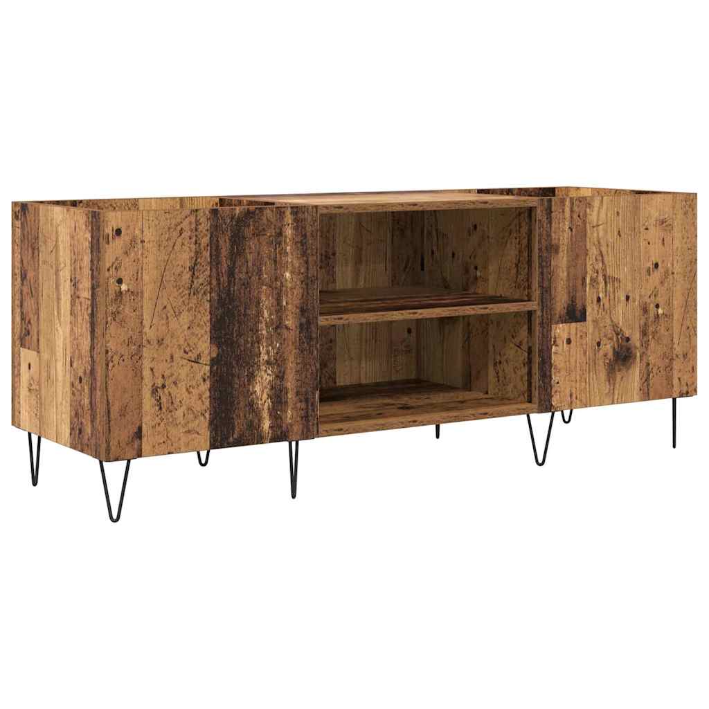 Pladeskab Gammelt træ 121 x 38 x 48 cm Ingeniørt træ og jern