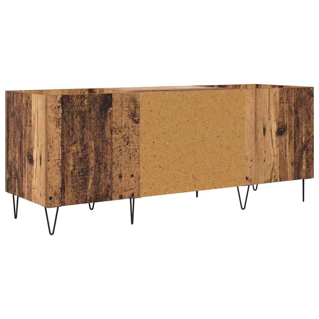 Pladeskab Gammelt træ 121 x 38 x 48 cm Ingeniørt træ og jern