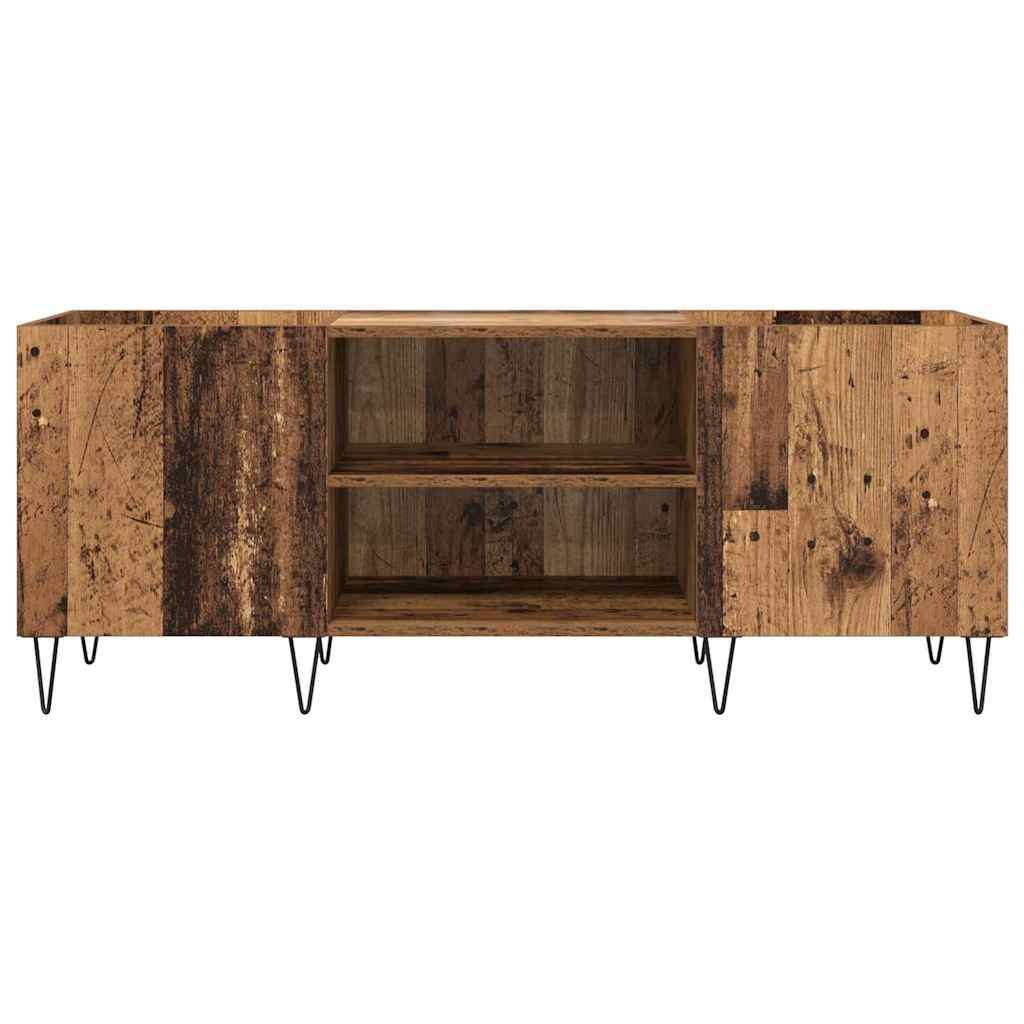 Pladeskab Gammelt træ 121 x 38 x 48 cm Ingeniørt træ og jern