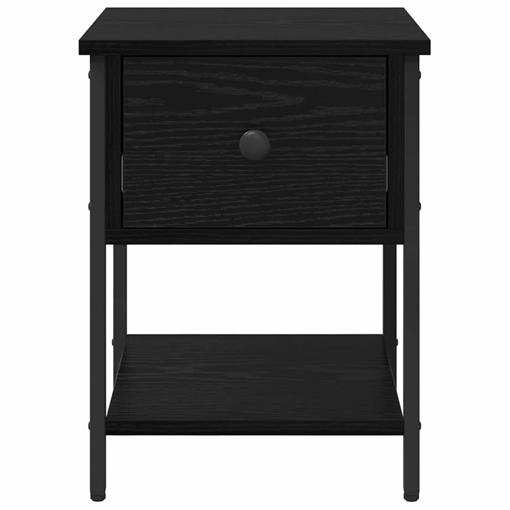 Sengebord Sort eg 34 x 35,5 x 45 cm Konstrueret træ