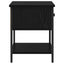 Sengebord Sort eg 34 x 35,5 x 45 cm Konstrueret træ