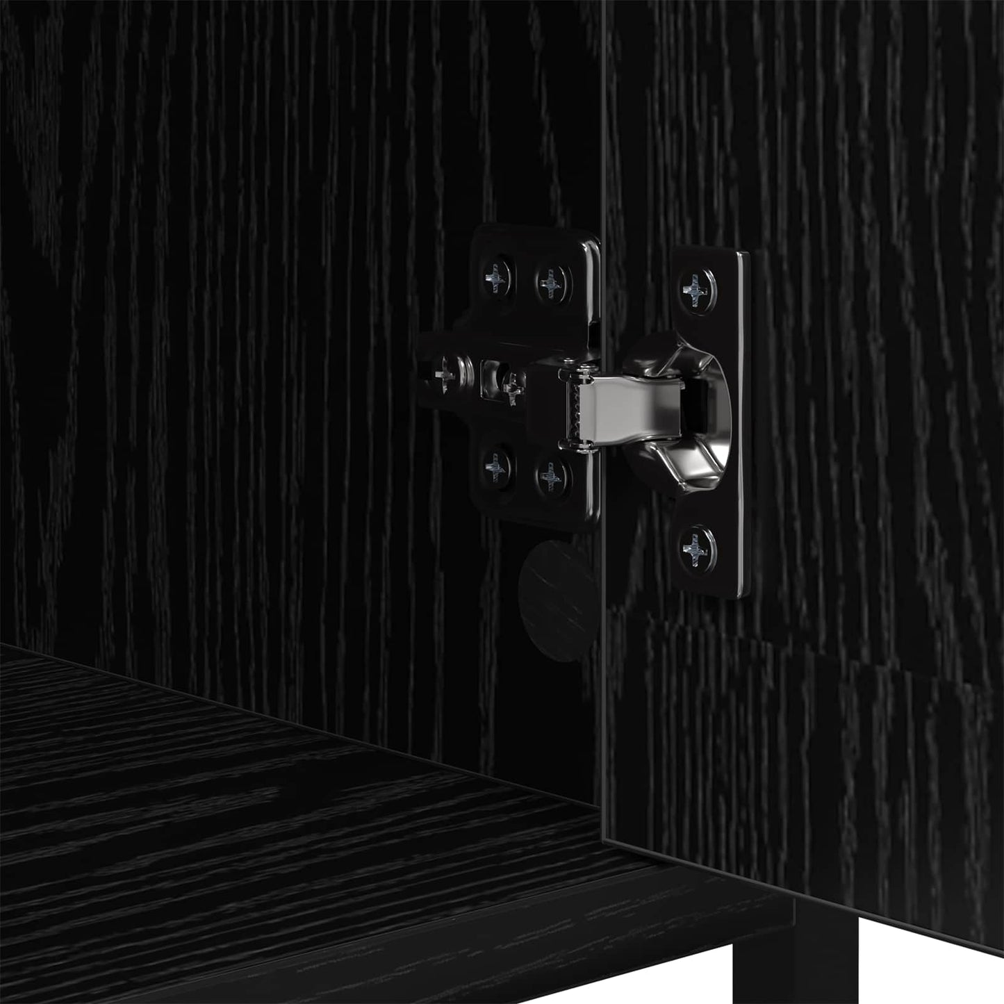 Natskab 2 stk. Sort eg 40 x 42 x 60cm Konstrueret træ