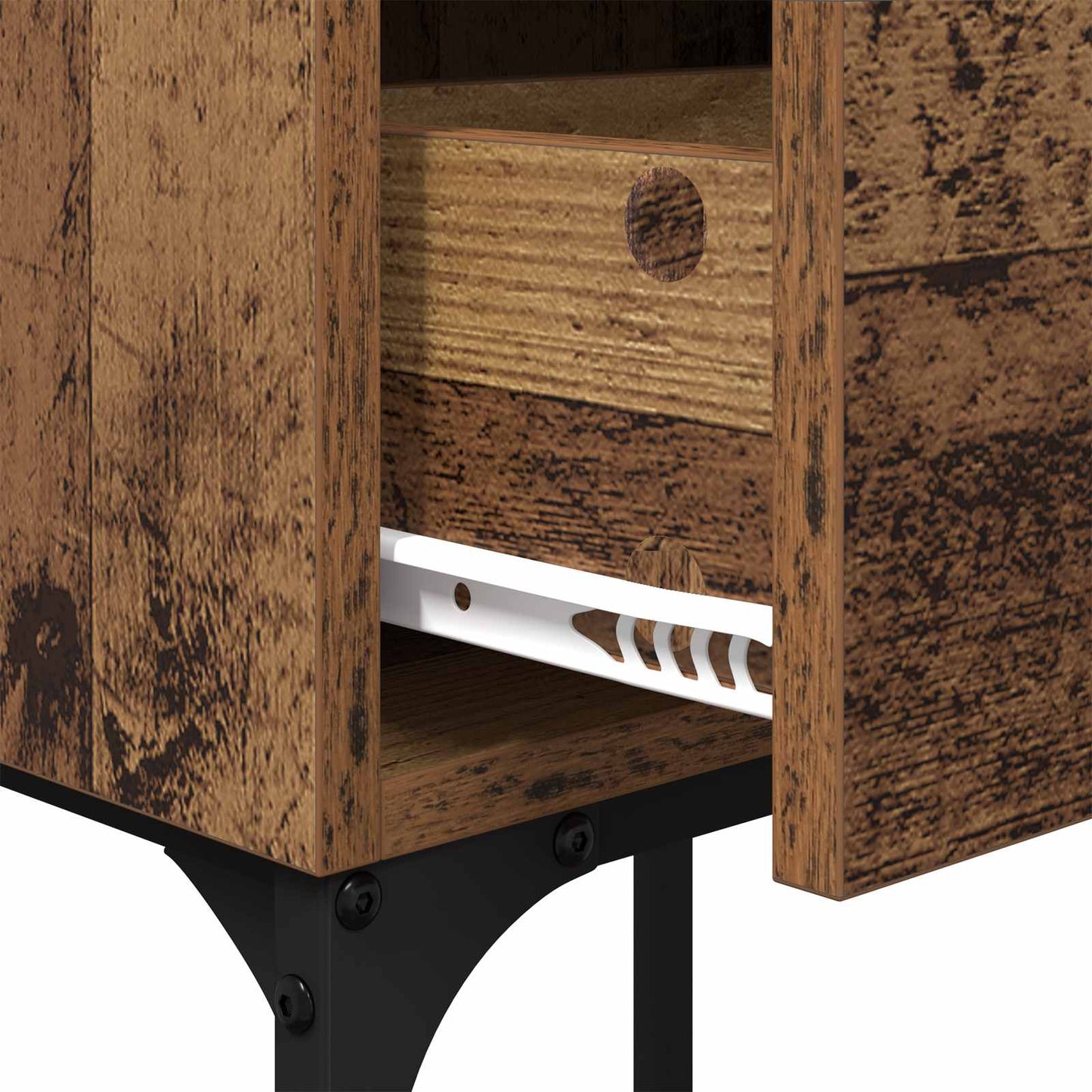 Sengebord 2 stk. Gammelt træ 40 x 29 x 60 cm Konstrueret træ
