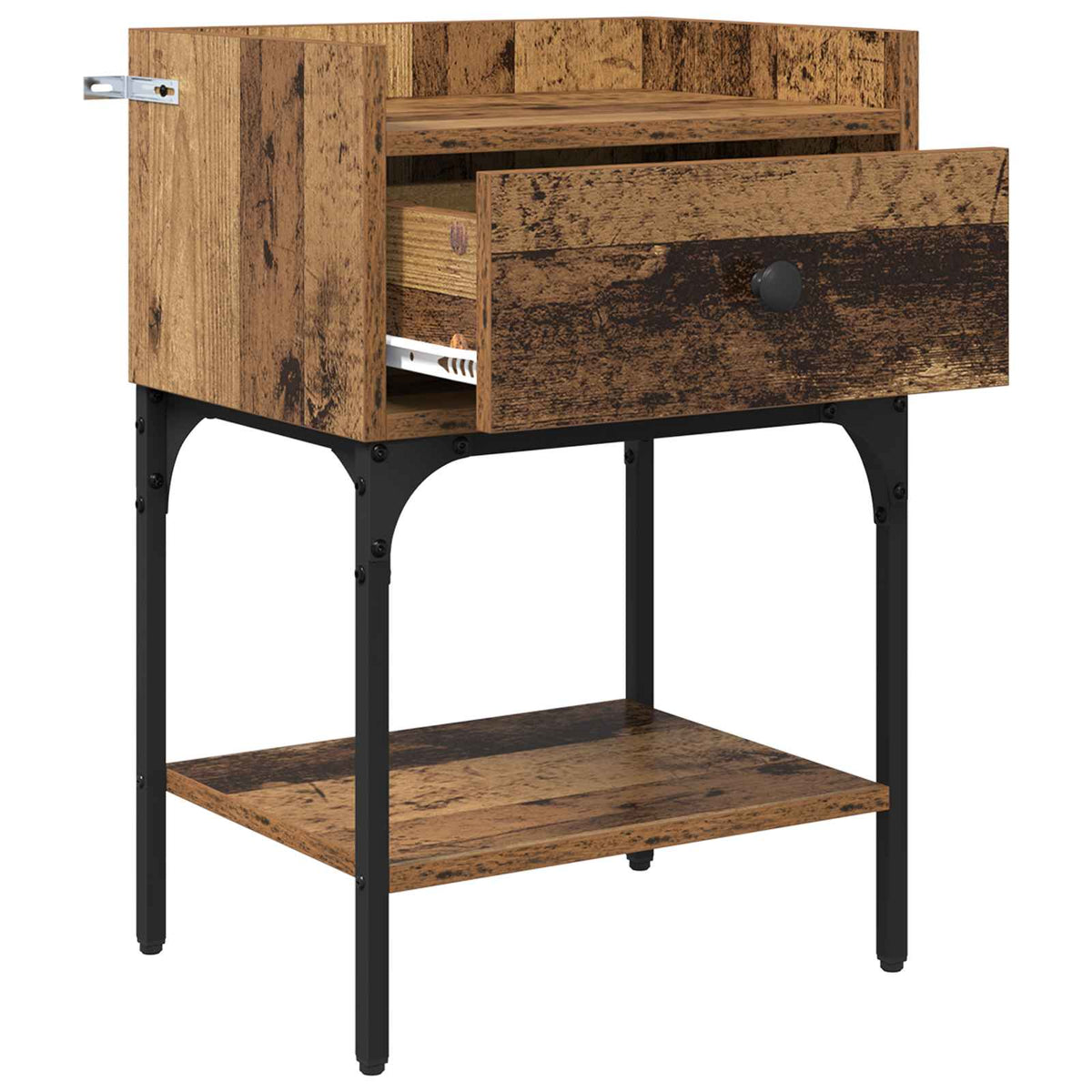 Sengebord 2 stk. Gammelt træ 40 x 29 x 60 cm Konstrueret træ