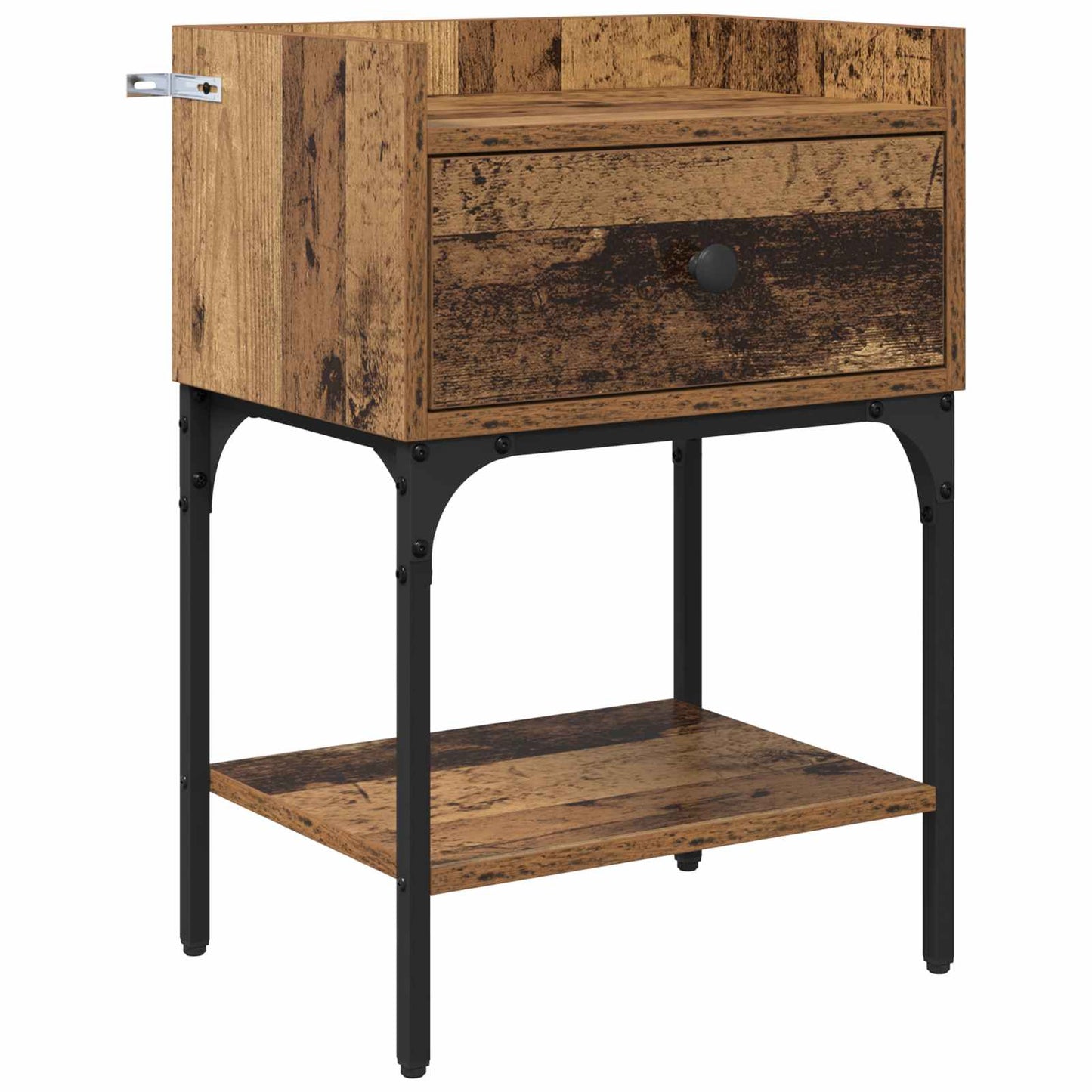 Sengebord 2 stk. Gammelt træ 40 x 29 x 60 cm Konstrueret træ