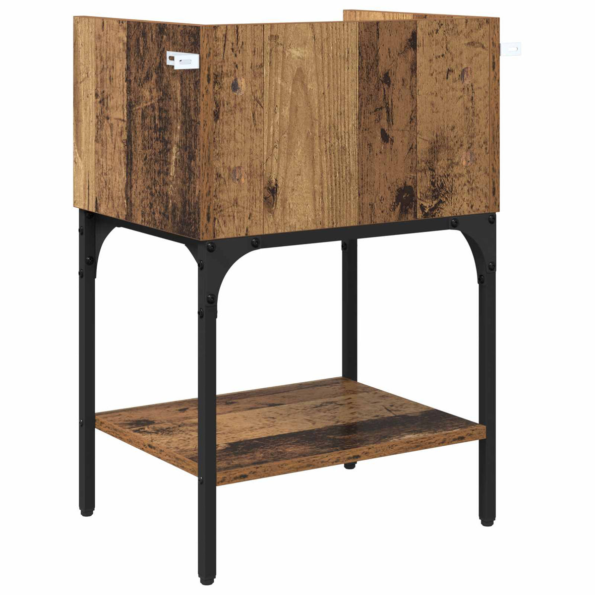 Sengebord 2 stk. Gammelt træ 40 x 29 x 60 cm Konstrueret træ