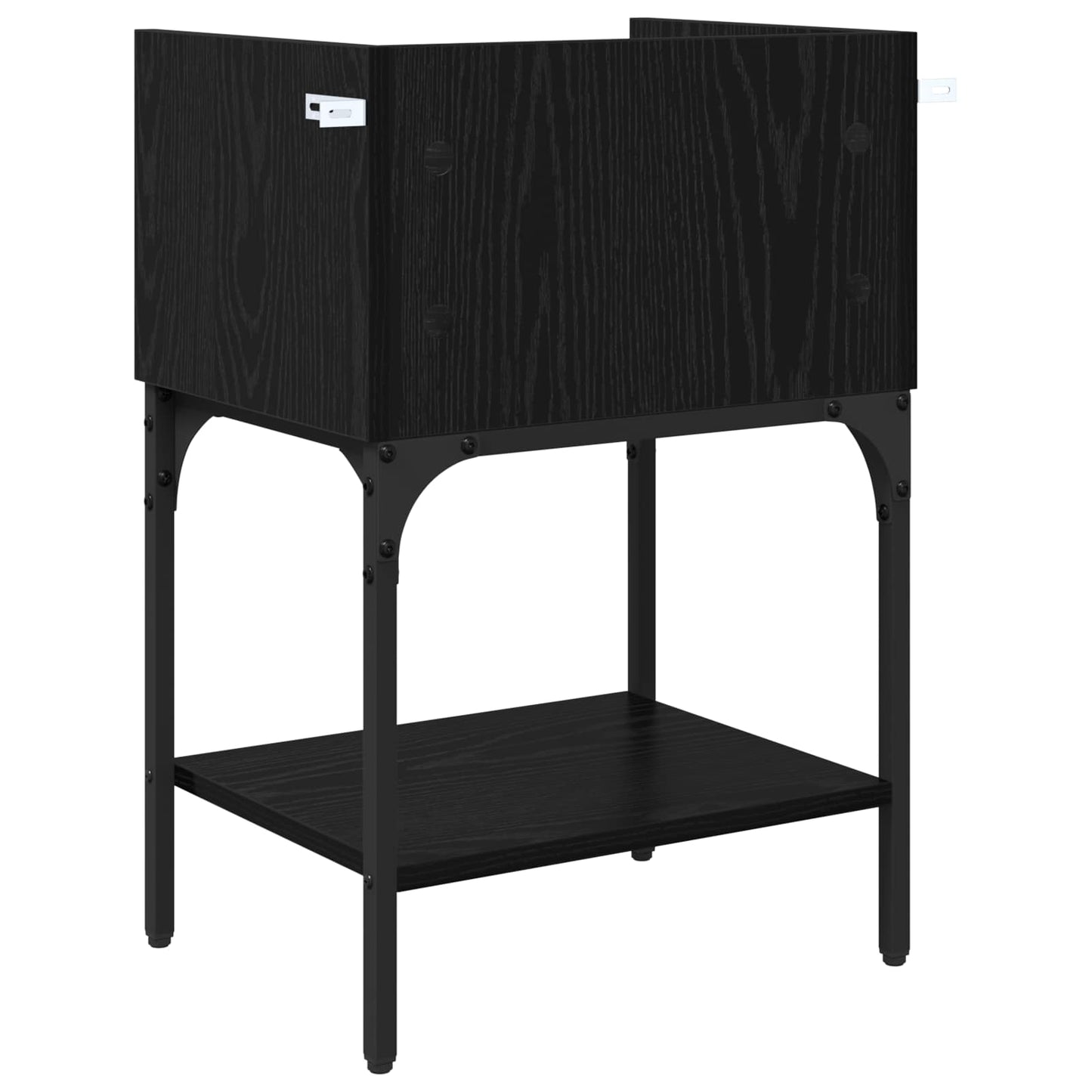 Sengebord Sort eg 40 x 29 x 60 cm Konstrueret træ