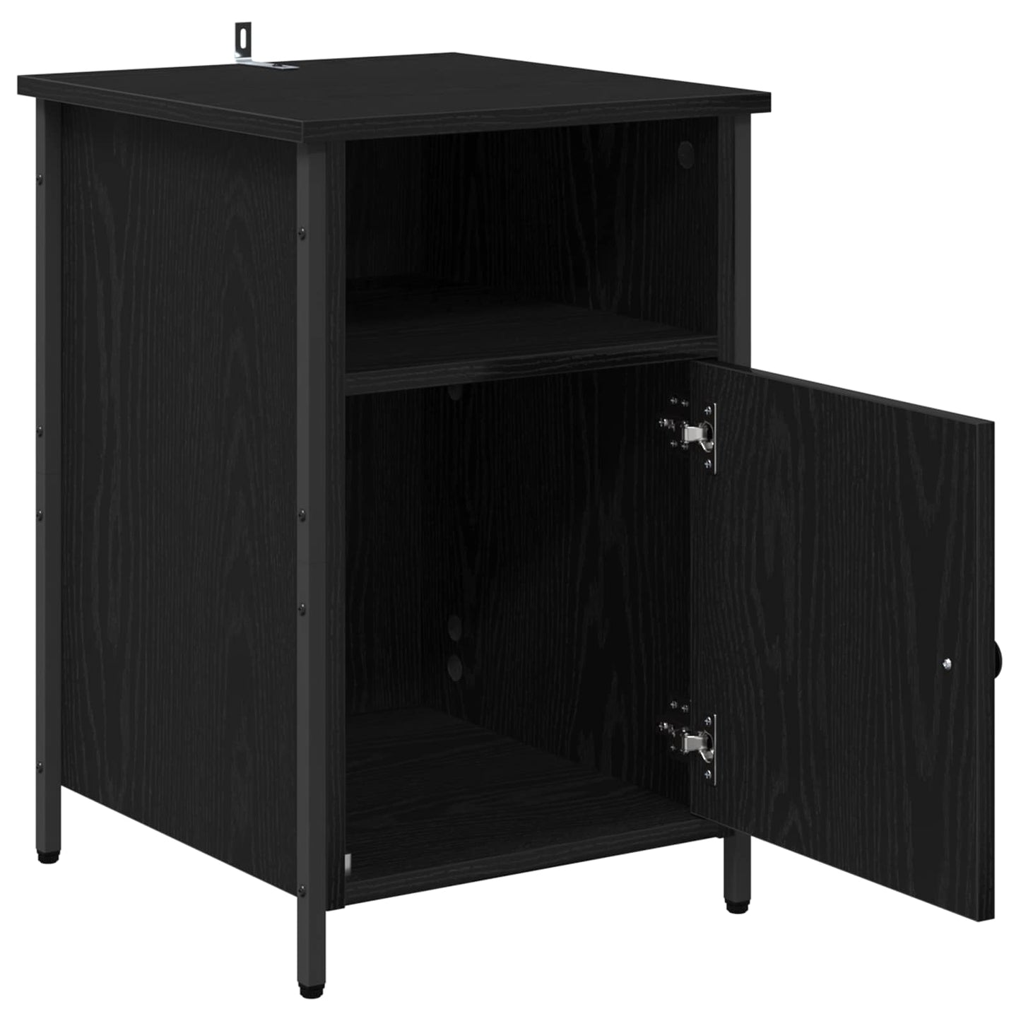 Natskab 2 stk. Sort eg 40 x 42 x 60 cm Konstrueret træ
