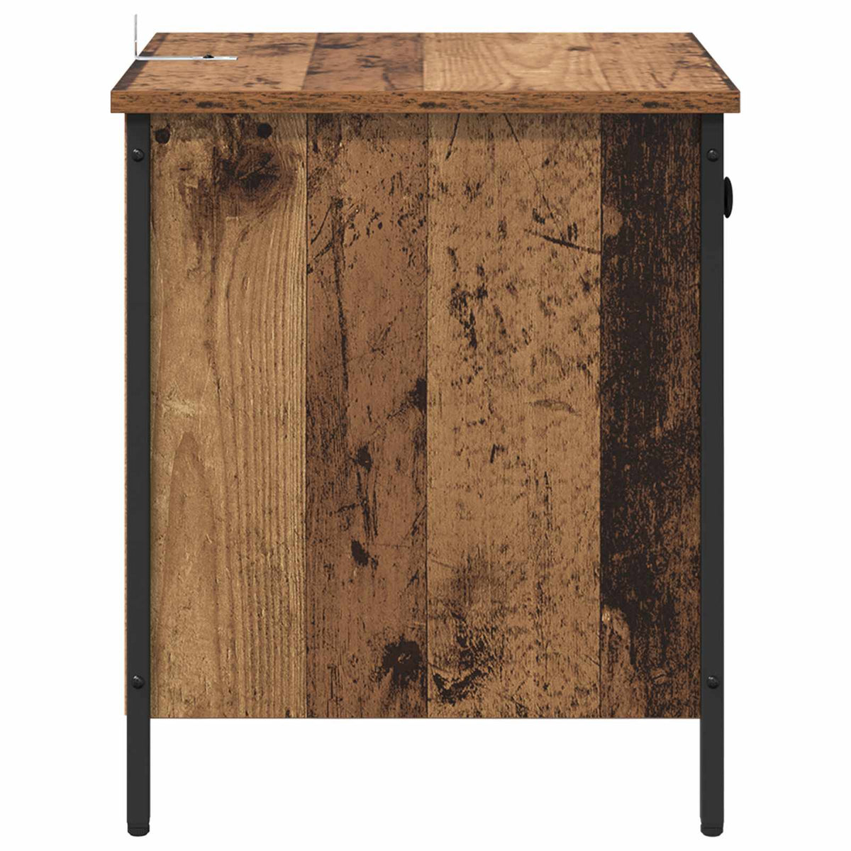 Natskab 2 stk. Gammelt træ 40 x 42 x 50 cm Konstrueret træ