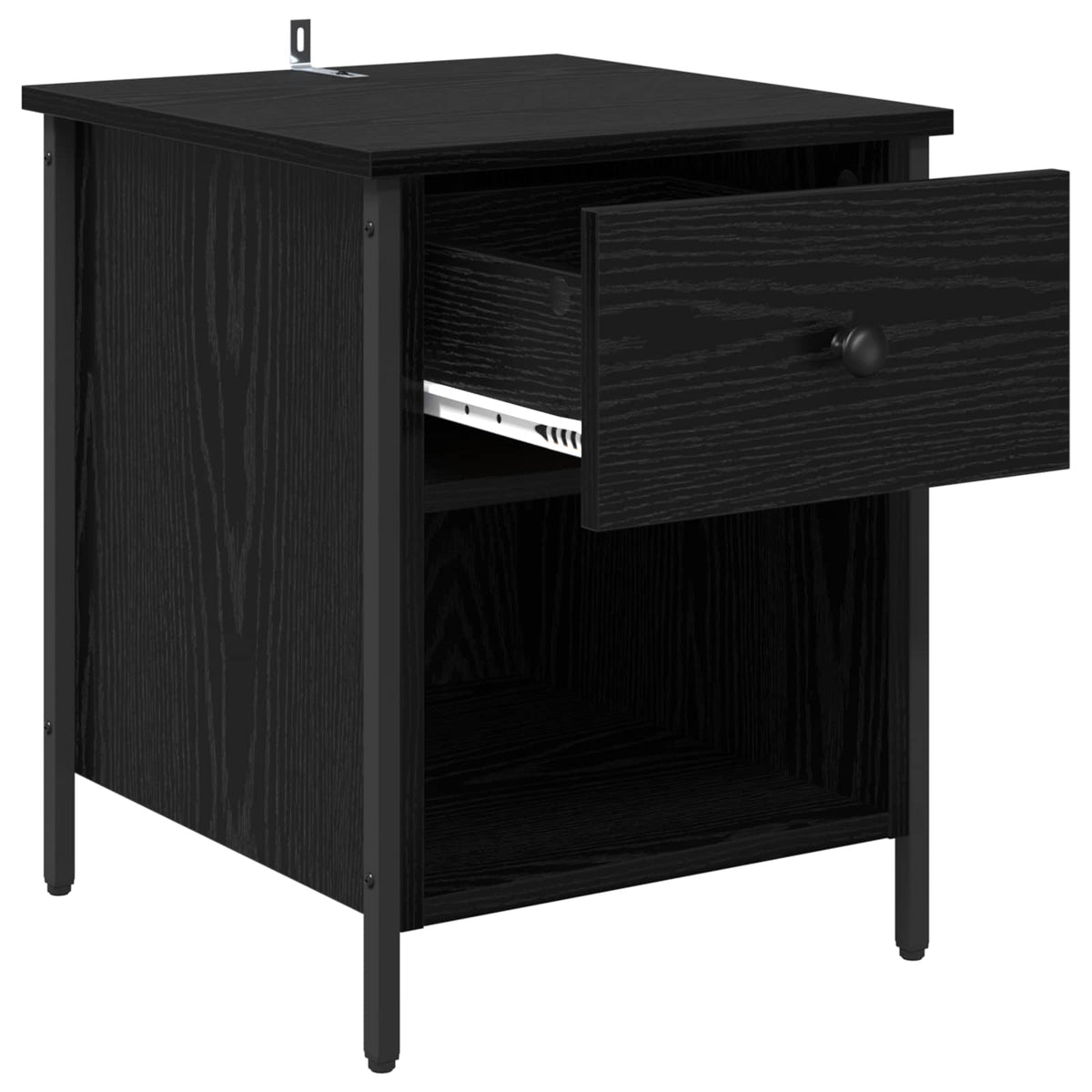 Natskab 2 stk. Sort eg 40 x 42 x 50 cm Konstrueret træ