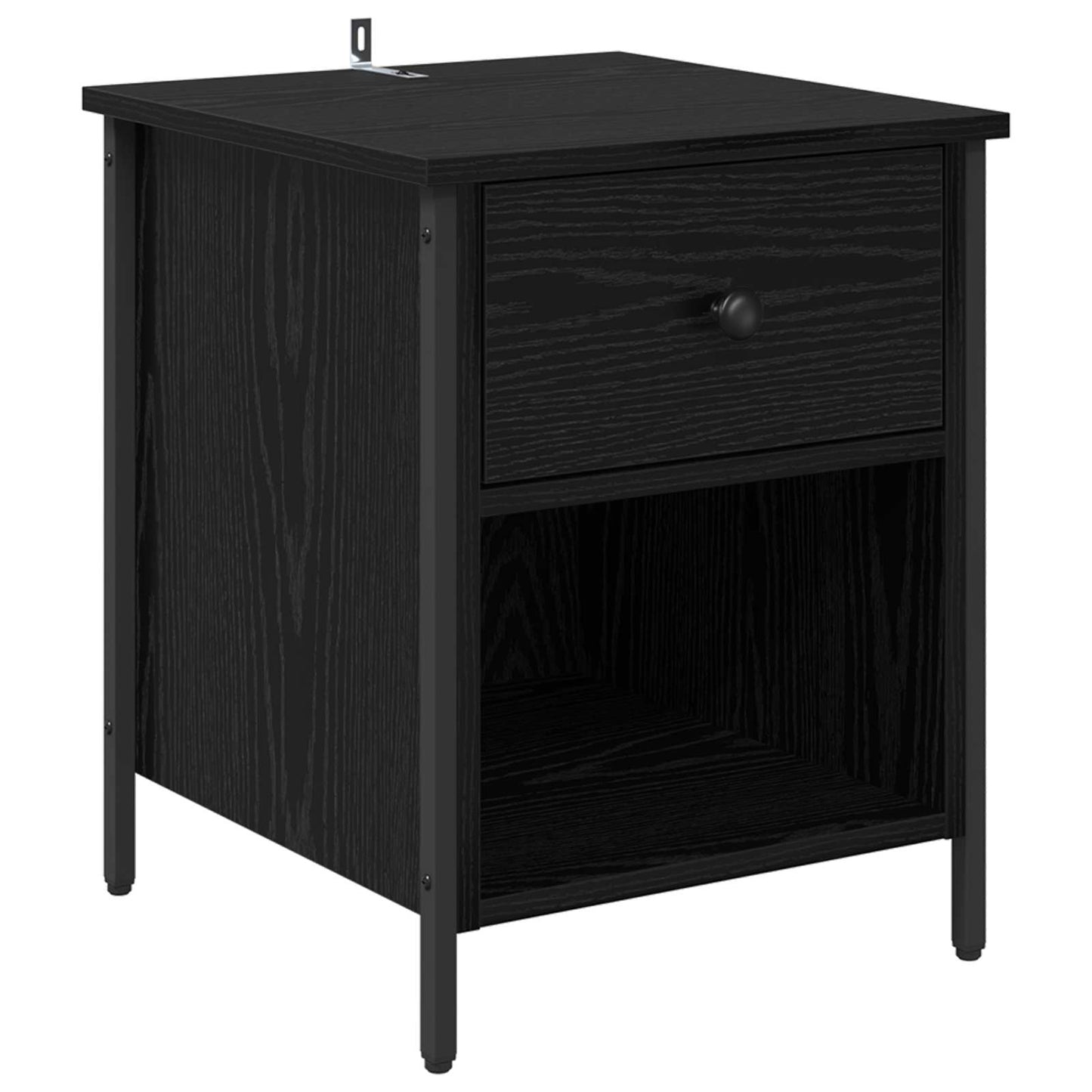 Natskab 2 stk. Sort eg 40 x 42 x 50 cm Konstrueret træ