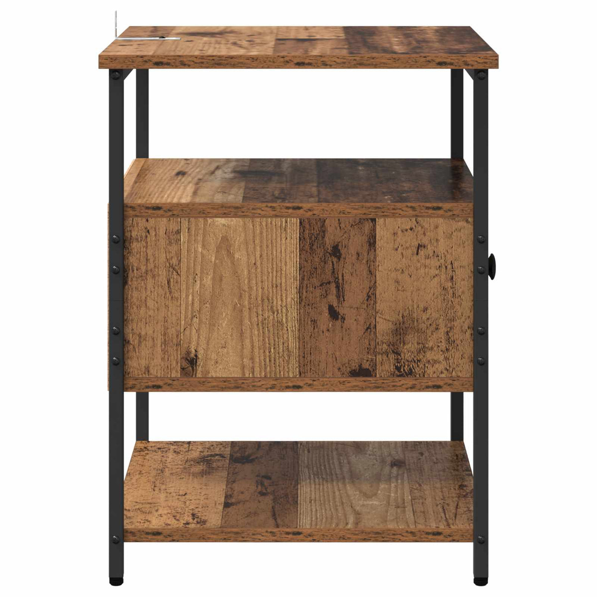 Natskab 2 stk. Gammelt træ 40 x 42 x 56 cm Konstrueret træ