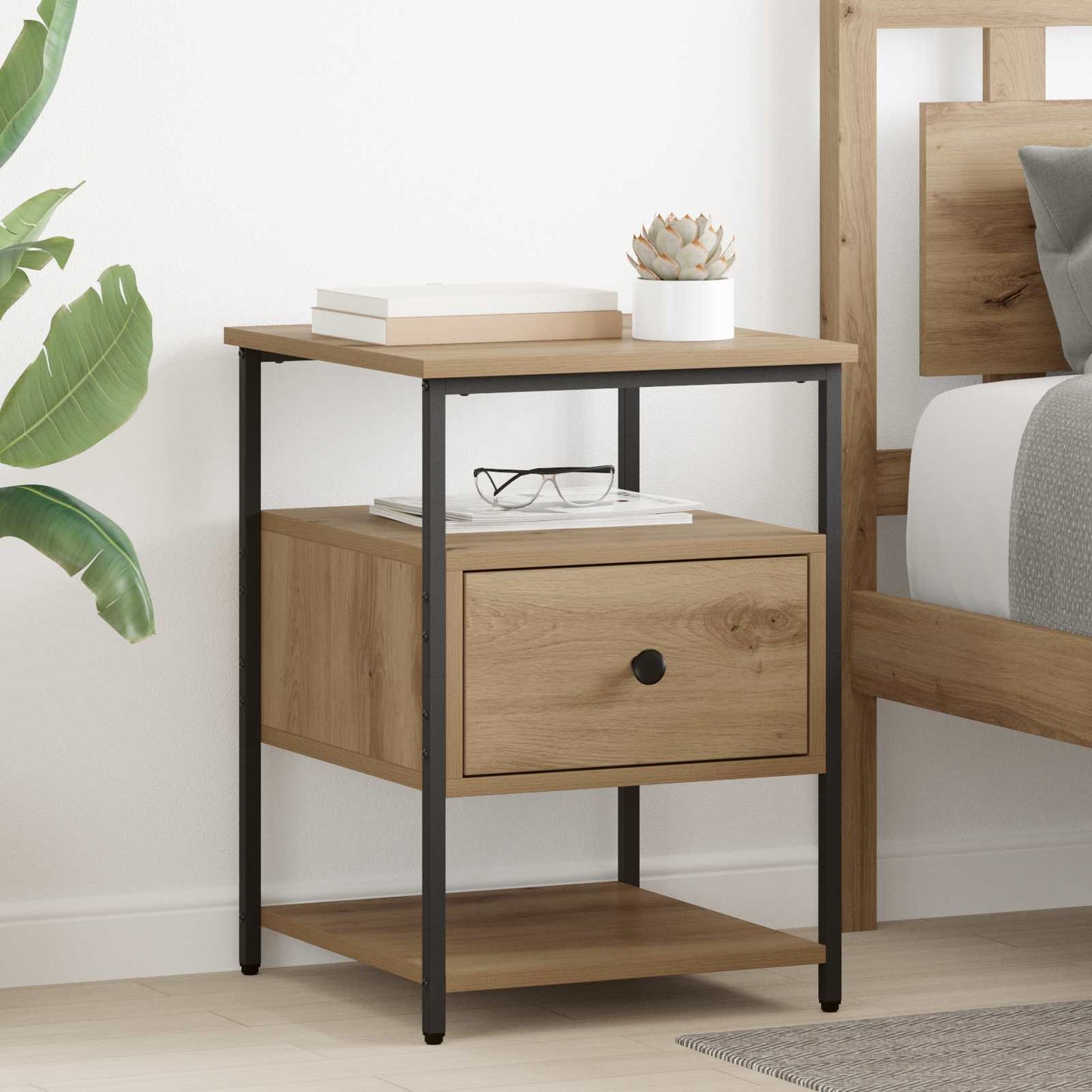 Natskab Artisan Egetræ 40 x 42 x 56 cm Konstrueret træ