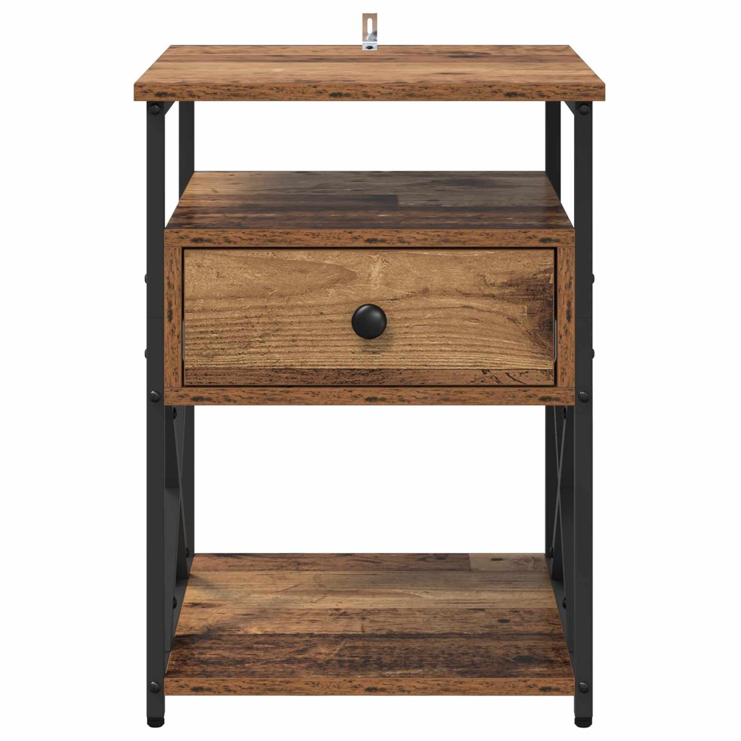 Natskab 2 stk. Gammelt træ 40 x 42 x 55 cm Konstrueret træ
