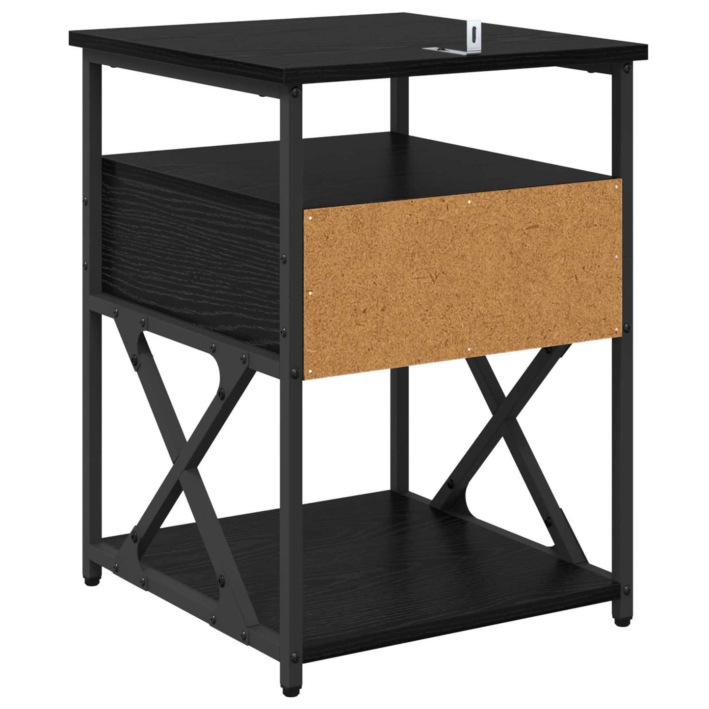 Natskab Sort eg 40 x 42 x 55 cm Konstrueret træ