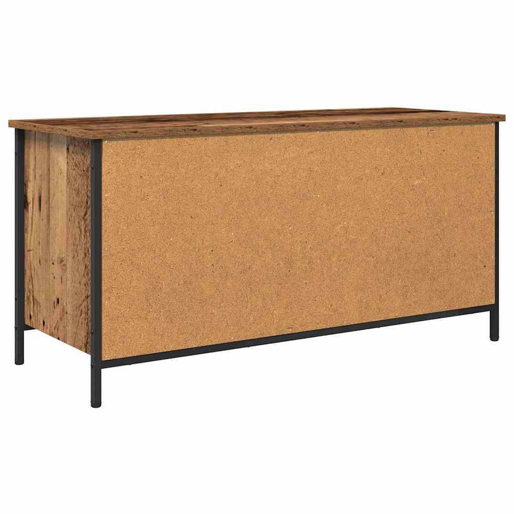 TV-skab 100 x 40 x 50 cm Gammelt træ Konstrueret træ