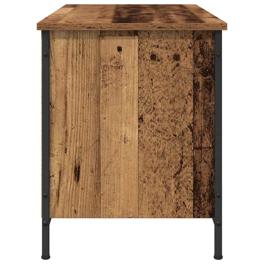 TV-skab 100 x 40 x 50 cm Gammelt træ Konstrueret træ