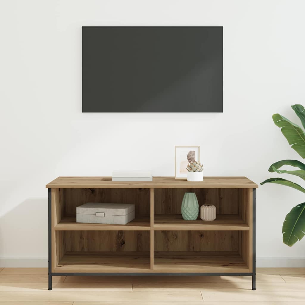 TV-skab 100 x 40 x 50 cm Artisan Egetræ Konstrueret træ