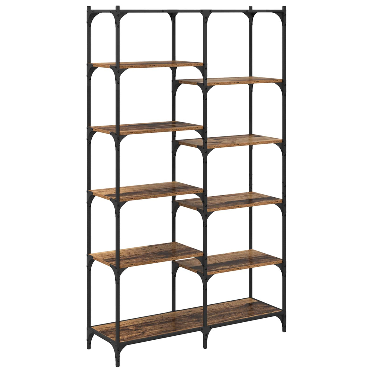 Bogreol 9 niveauer 100 x 32 x 170 cm Konstrueret træ